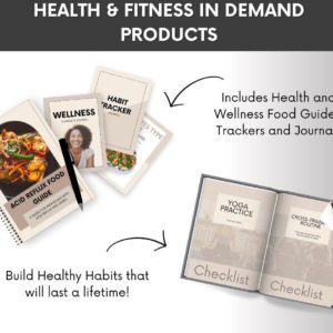 Health & Fitness Digital Product System Done-For-You Guides, Planners & Trackers to Launch, Brand & Monetize Fast