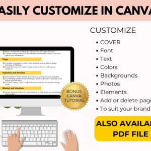 Fitness & Wellness Checklist Bundle (30 Pages) – PLR Resell Rights | Canva Editable