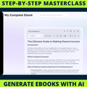 AI eBook Publishing System A Step-by-Step Framework to Create, Design & Monetize eBooks Using AI
